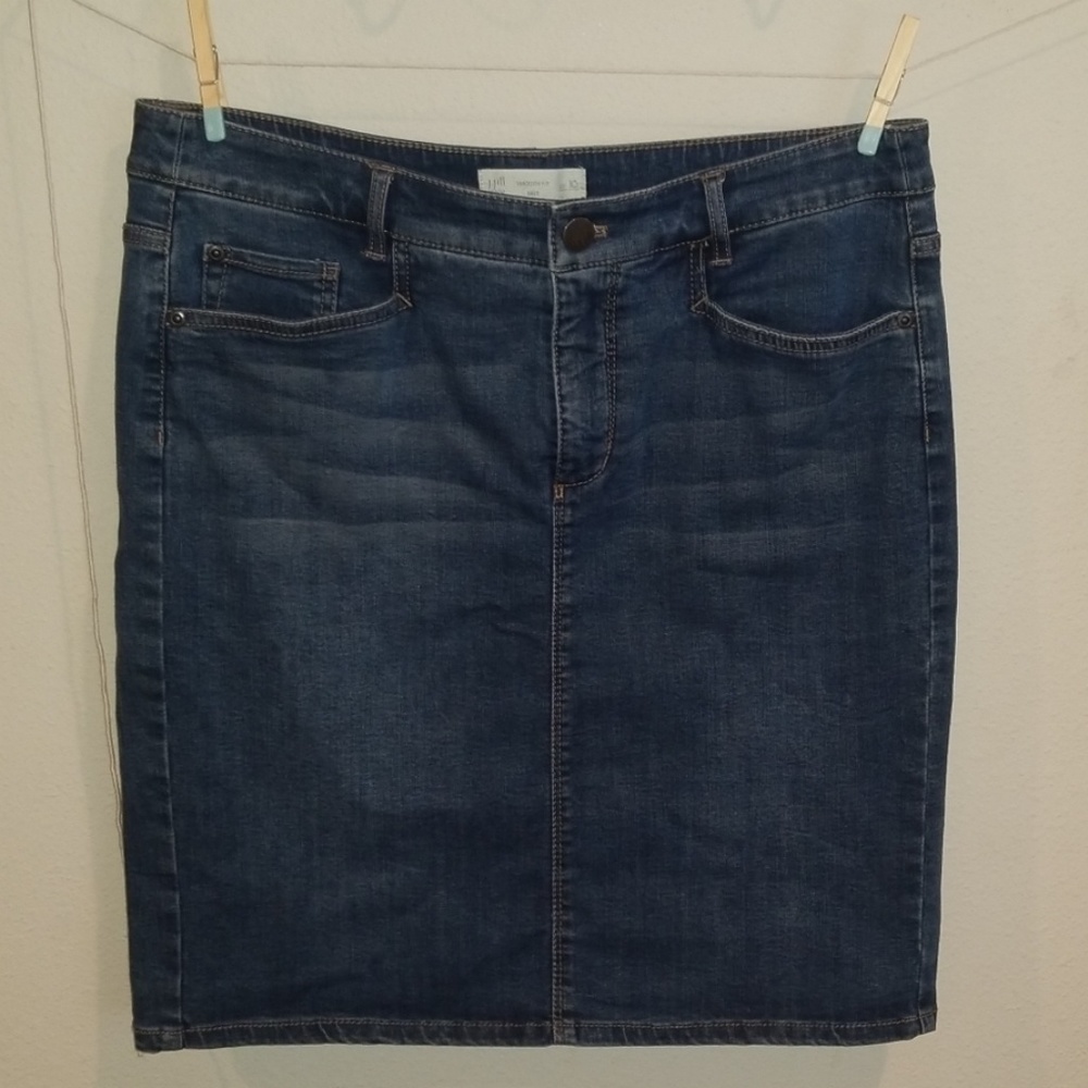 JJILL denim skirt